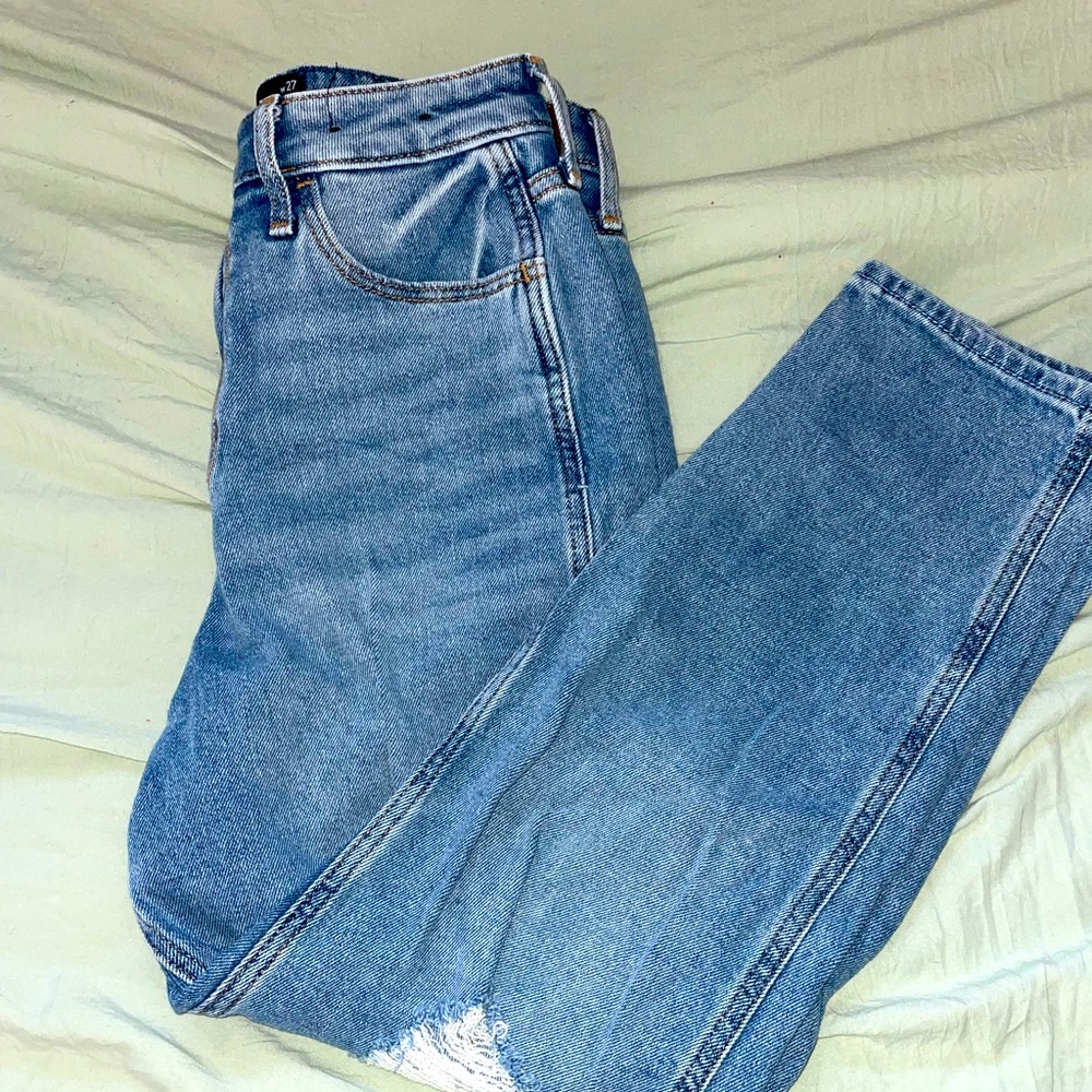 Hollister Mom jeans.